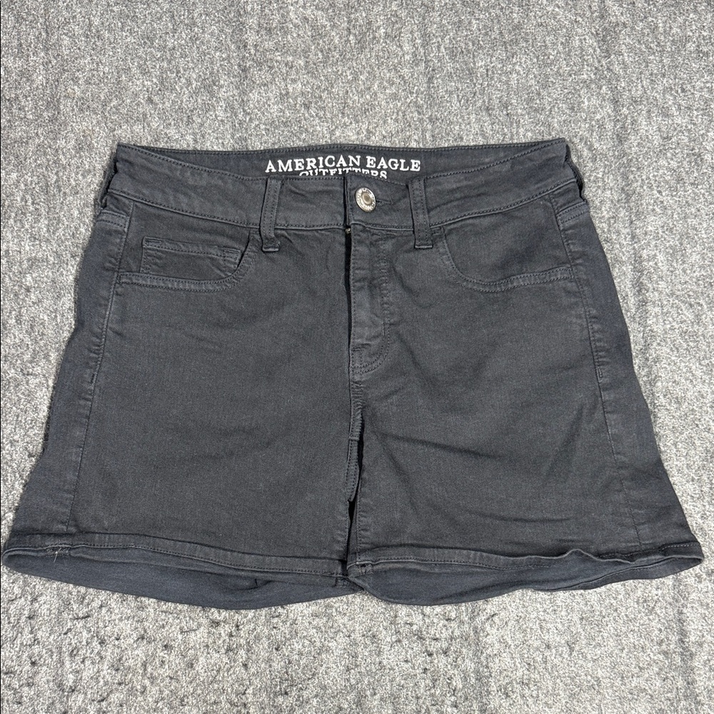 American Eagle Outfitters Women's Dark Black Jean Shorts